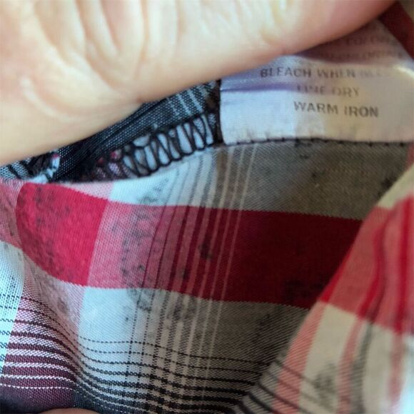 Moonshine Spirit Men's Plaid Button-Up Shirt M Long Sleeve Casual - Picture 12 of 12